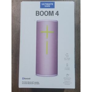 Ultimate Ears BOOM4 Portable Bluetooth Speaker PurpleYellow Waterproof Dustproof